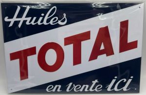 MAGPB219 - Metalen plaat TOTAL Huiles - hier te koop! - 20x30 cm