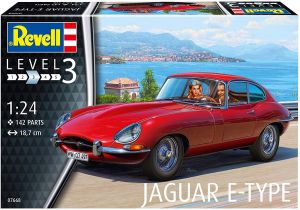 REV07668 - JAGUAR E-Type coupé model kit om te monteren en te schilderen