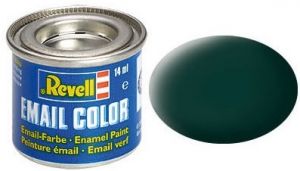 REV32140 - Mat zwart groene emailverf 14ml