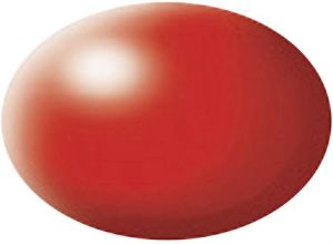 REV36332 - Felrode satijnen acrylverf pot van 18 ml