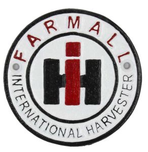 RHY-DE1073 - IH Farmall gietijzeren rond paneel