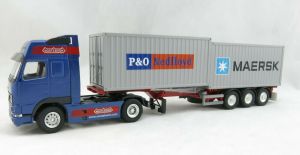 CON46124 - VOLVO FH 16 4x2 NOOTEBOOM Met 3-assige containeroplegger en 20-voets container P&O & MAERSK
