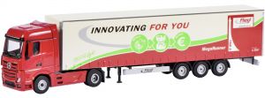 SCH22060 - MERCEDES Actros 4x2 met halfzeil Fliegl 3 assen