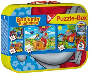 SCM55594 - 2 puzzels van 26 stukjes en 2 puzzels van 48 stukjes - Benjamin de olifant