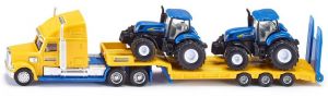 SIK1805 - LKW 6x4 met 3-assige machinedrager en 2 NEW HOLLAND T7070 Ech:1/87