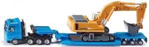 SIK1847 - MAN 8x4 met 3-assige carrier en LIEBHERR 974 Litronic graafmachine