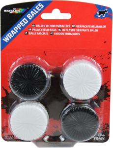 BRI43142A2 - Set van 4 hooiballen verpakt in wit en zwart