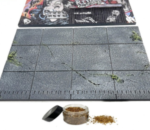 AD-2423 - Diorama Street Art La Lowrider 2024 - auto's en figuren niet meegeleverd