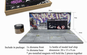 AD-2424 - Diorama Street Art La Graffiti 2024 - auto's en figuren niet meegeleverd