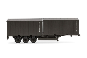 HER747240 - 3-assige containertrekker met 2 containers van 20 voet BUNDESWEHR
