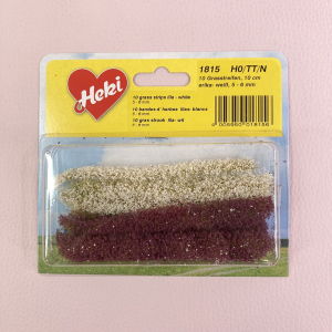 HEK1815 - Pak à 10 grasstroken Lila en wit 10 cm