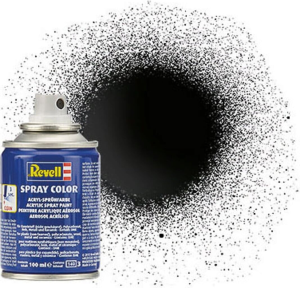REV34107 - Glanzend zwarte acryl spuitverf 100ml