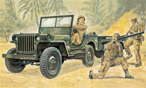 ITA0314 - JEEP Willys om in elkaar te zetten en te schilderen
