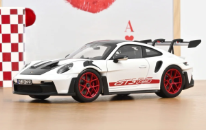 NOREV187373 - PORSCHE 911 GT3 RS Weissach-pakket 2022 wit en pyro-rood