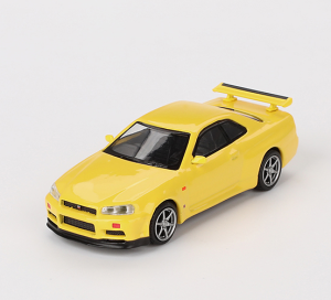 MGT00762-R - NISSAN Skyline GT-R R34 VSPEC Lightning geel 1999 RHD