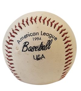 SHELL-002 - Gebruikt – Wedstrijdbal – 1994 American League Baseball