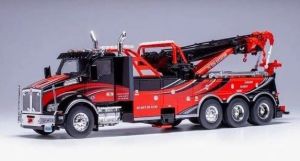 IXOTTR032.22 - KENWORTH T880 Takelwagen 2018 Zwart en rood