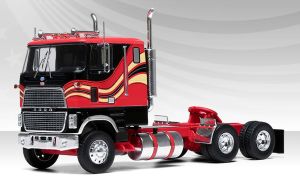 IXO-U43TR003 - FORD CL 9000 6x4 1976 Rood en Zwart