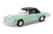 WEL701204V - MERCEDES BENZ 190sl 1955 groen gesloten cabriolet frictiemodel