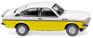 WIK022902 - OPEL Kadett C coupé GT/E Wit en geel