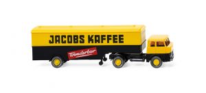 WIK051321 - HENSCHEL HS14/16 4x2 met starre semi box 1 as Jacobs Kaffee