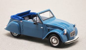 FRANS0018 - CITROEN 2CV Sarhy open cabriolet 1954 blauw - Gelimiteerd tot 250 ex.