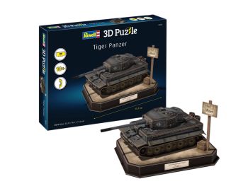 REV00252 - 3D Puzzel 200 Stukjes TIGER I Panzer Tank