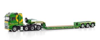WSI01-4200 - VOLVO FH4 Globetrotter 8x4 met 3 assen ZWATRA dieplader