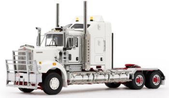 Z01582 - KENWORTH D509 6x4 dwarsligger Wit en rood
