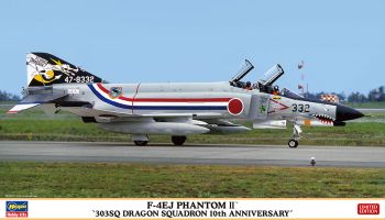 HAW02405 - F-4EJ Phantom II Vliegtuig - 303 SQ Dragon 10e Verjaardag om in elkaar te zetten en te schilderen