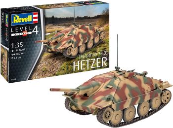 REV03272 - HETZER 38t Jagdpanzer tank te monteren en te schilderen