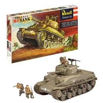 REV03369 - Sherman M4-tank - 75 jaar modelbouw om in elkaar te zetten en te schilderen
