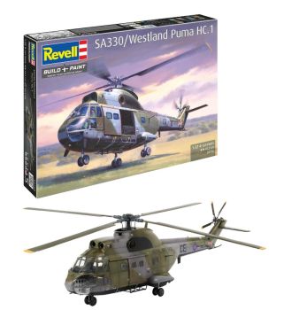 REV03758 - WESTLAND Puma HC.1 SA 330 militaire helikopter - montage en schilderen vereist