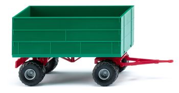 WIK038837 - Landbouwaanhangwagen 2 assen groen