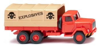WIK042701 - MAGIRUS 4x2 voorlader met dekzeil