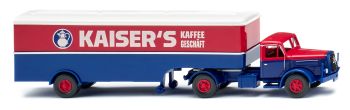 WIK051328 - HENSCHEL 4x2 met forugon 1 As aanhanger - KAISER'S KAFFEE
