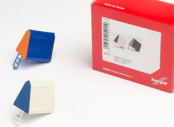 HER054119 - Daktent voor TRABANT en WARTBURG - 2 stuks oranje en blauw - 2 stuks blauw en wit