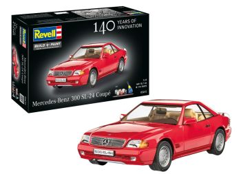 REV05615 - Rode Mercedes-Benz 300 SL - 140 jaar Mercedes - Montage vereist, inclusief lak