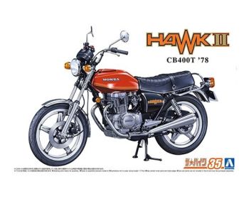 AOS06304 - HONDA CB400T Hawk-II 1978 Rood te monteren en te spuiten