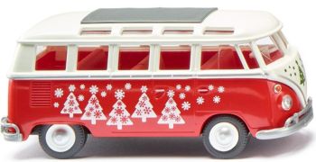 WIK079728 - Sambabus Bulli Kerst bestelwagen - VOLKSWAGEN T1