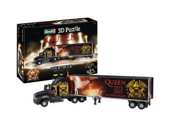 REV00230 - QUEEN Tour Truck 128-delige 3D-puzzel - 50e verjaardag