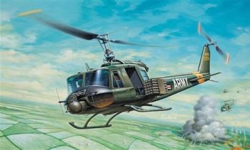 ITA0040 - UH-1B Huey-helikopter om in elkaar te zetten en te schilderen