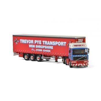 WSI01-2173 - VOLVO F12 met 3-assige huifoplegger TREVOR PYE TRANSPORT