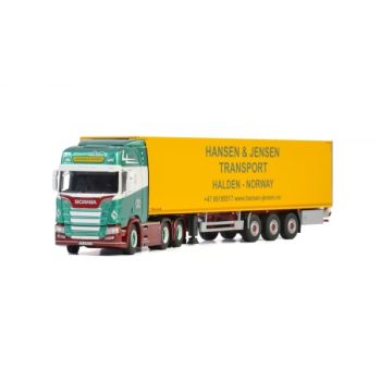 WSI01-2652 - SCANIA R Highline met HANSEN & JENSEN 3-assige koeloplegger