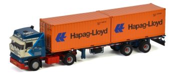 WSI01-3295 - DAF 3600 SC 4x2 met containerdrager JONKER en 2 containers 20 voet HAPAG LLOYD