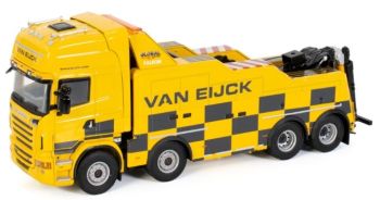 WSI01-3524 - SCANIA R6 Topline 8x4 takelwagen Falkom VAN EIJCK