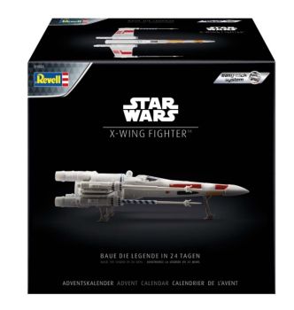 REV01035 - Adventskalender 2021 - X-WING Fighter STAR WARS met verf om in elkaar te zetten