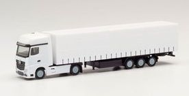 HER013796 - MERCEDES Actros 4x2 met dekzeil aanhanger 3 Assen - In kit