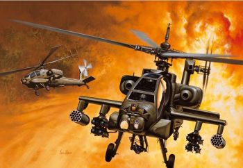 ITA0159 - AH-64A Apache-helikopter om in elkaar te zetten en te schilderen