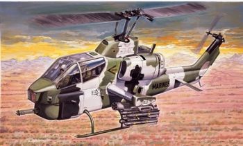 ITA0160 - AH-1W Super Cobra helikopter om in elkaar te zetten en te schilderen